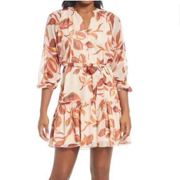 Adelyn Rae Dresses & Skirts - BARGAIN!! Adelyn Rae Trina Popover Long Sleeve Chiffon Dress – Size XS